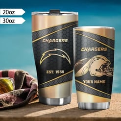 Los Angeles Chargers Personalized Tumbler BG457