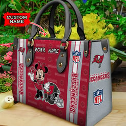 Tampa Bay Buccaneers Personalized Leather Hand Bag BBLTHB533