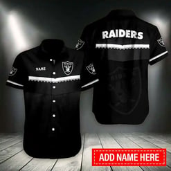 Las Vegas Raiders Personalized Button Shirt BB991