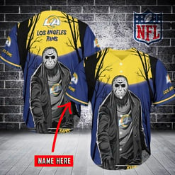 Los Angeles Rams Personalized Baseball Jersey BG297