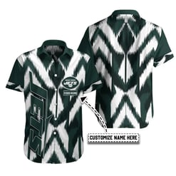 New York Jets Personalized Button Shirt BB656