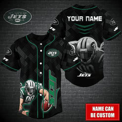 New York Jets Personalized Baseball Jersey BG372