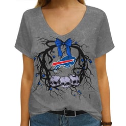 Buffalo Bills V-neck Women T-shirt AGCWTS287