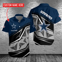 Dallas Cowboys Personalized Button Shirt BB647