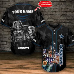 Dallas Cowboys Personalized Baseball Jersey BG385