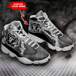 Las Vegas Raiders Personalized AJD13 Sneakers BG133