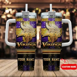 Minnesota Vikings Personalized Limited Edition Sport Fan Gift 40oz Tumbler AZC40OZT099