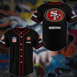 San Francisco 49ers Personalized Baseball Jersey AZCBJS126