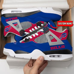 Buffalo Bills Personalized AJ4 Sneaker BG62