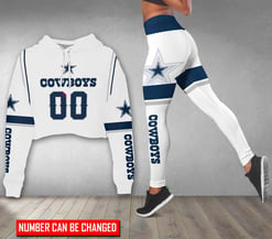 Dallas Cowboys Personalized Croptop Hoodie And Leggings BG288