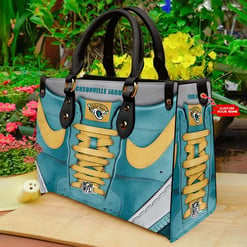 Jacksonville Jaguars Personalized Leather Hand Bag BBLTHB674