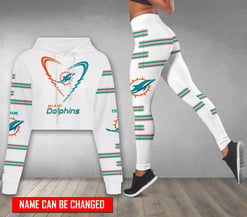 Miami Dolphins Personalized Combo Croptop Hoodie And Leggings AZCLG129+AZC2CHD129