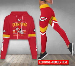 Kansas City Chiefs Personalized Combo Croptop Hoodie And Leggings AZCLG137+AZC2CHD137