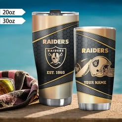 Las Vegas Raiders Personalized Tumbler BG453