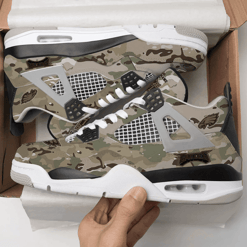 Philadelphia Eagles Camo Personalized AJ4 Sneaker BG11