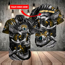 Jacksonville Jaguars Personalized Button Shirts BG117