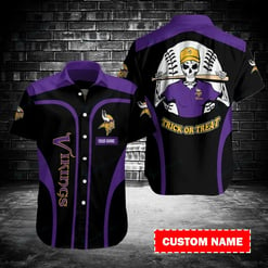 Minnesota Vikings Personalized Button Shirt BB169