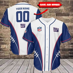 New York Giants Personalized Baseball Jersey BG616