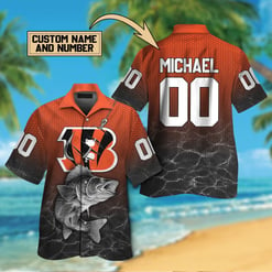 Cincinnati Bengals Personalized Button Shirt BB822