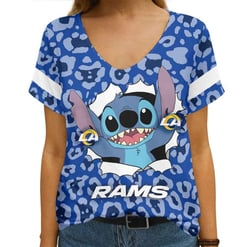 Los Angeles Rams V-neck Women T-shirt