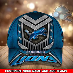 Detroit Lions Personalized Classic Cap BG771