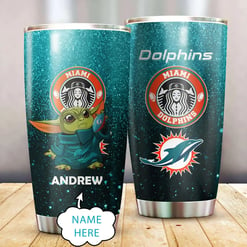 Miami Dolphins Personalized Tumbler BG569