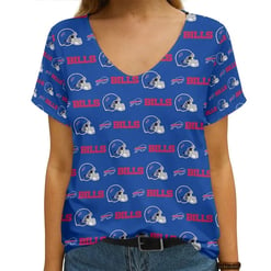 Buffalo Bills V-neck Women T-shirt