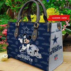 Dallas Cowboys Personalized Leather Hand Bag BB430