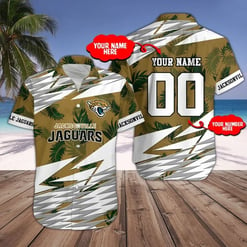 Jacksonville Jaguars Personalized Button Shirts BG138