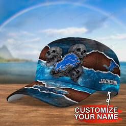 Detroit Lions Personalized Classic Cap BG667