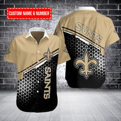 New Orleans Saints Personalized Button Shirt BB1022