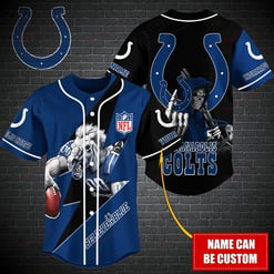 Indianapolis Colts Personalized Baseball Jersey BG479