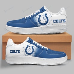 Indianapolis Colts White Sole AF1 Sneakers 004