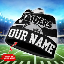 Las Vegas Raiders Personalized Wool Beanie 39