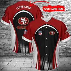 San Francisco 49ers Personalized Baseball Jersey 384