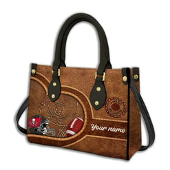 Tampa Bay Buccaneers Personalized Leather Hand Bag BBLTHB629