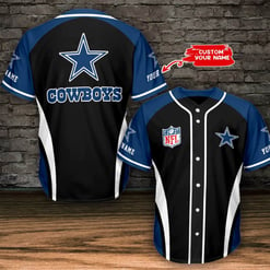 Dallas Cowboys Personalized Baseball Jersey BG721