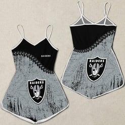 Las Vegas Raiders Women Romper Jumpsuit 3D Printed S066