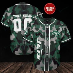 New York Jets Personalized Baseball Jersey BG261