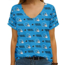 Carolina Panthers V-neck Women T-shirt