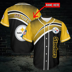 Pittsburgh Steelers Personalized Baseball Jersey BG763