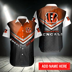 Cincinnati Bengals Personalized Button Shirt BB068