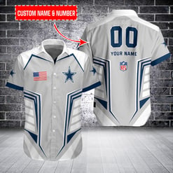 Dallas Cowboys Personalized Button Shirt BB1024