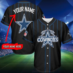 Dallas Cowboys Personalized Baseball Jersey Shirt 133