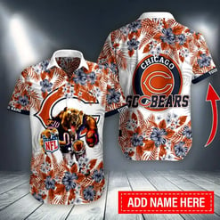 Chicago Bears Personalized Button Shirt BB989