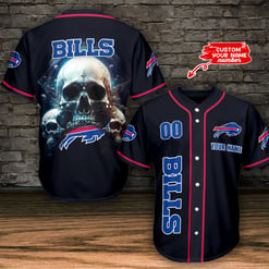 Buffalo Bills Personalized Baseball Jersey BG511