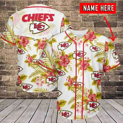 Kansas City Chiefs Personalized Baseball Jersey BG720