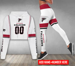 Atlanta Falcons Personalized Combo Croptop Hoodie And Leggings BGLG370+BG2CHD370