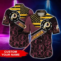 Washington Redskins Personalized Button Shirt and T-shirt BG189