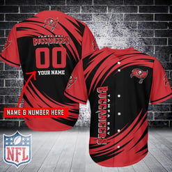 Tampa Bay Buccaneers Personalized Baseball Jersey BG308